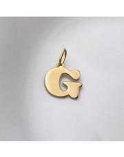 Złota zawieszka literka G - pr.585