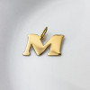 Złota zawieszka literka M - pr.585