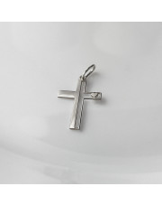 Srebrna zawieszka Krzyżyk z serduszkiem - pr.925