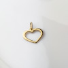 Złota zawieszka kontur serca - pr.585