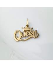 Złota zawieszka QUEEN - pr.585