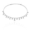 Srebrny choker z cyrkoniami - pr. 925